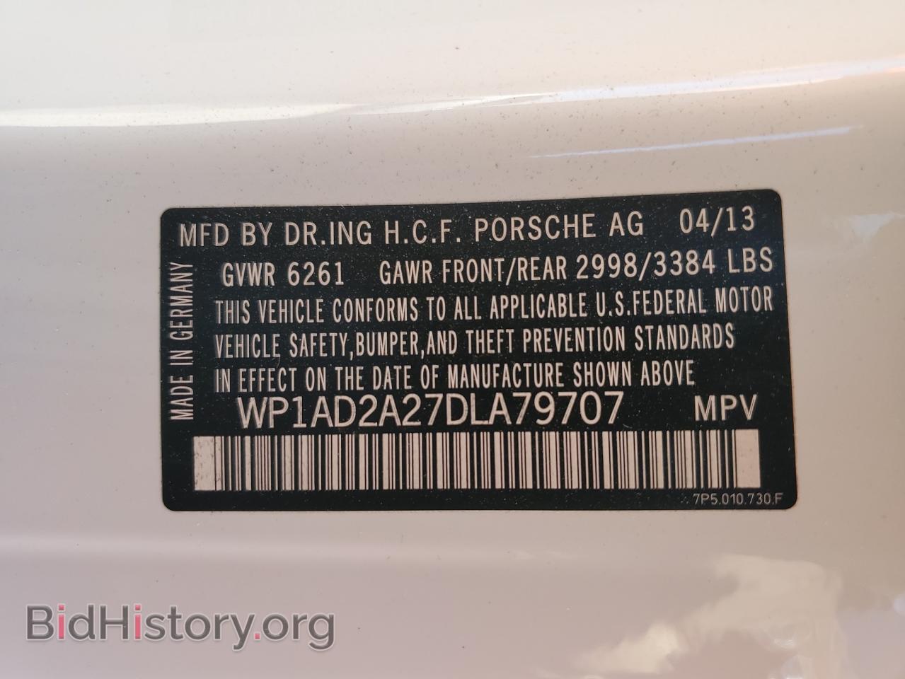 2013 PORSCHE CAYENNE - VIN: WP1AD2A27DLA79707 - Photo 14
