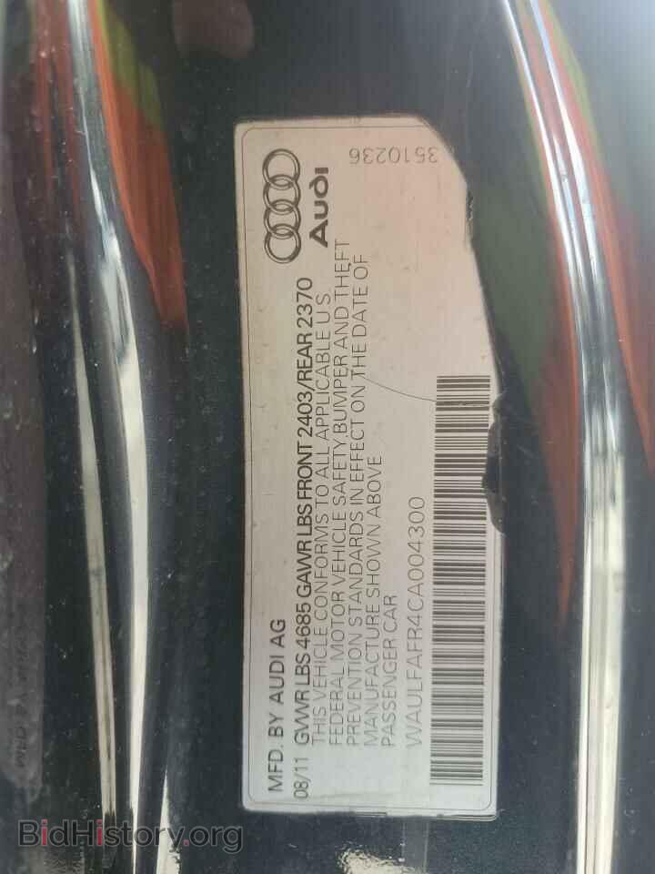 2012 AUDI A5 - VIN: WAULFAFR4CA004300 - Фото 13