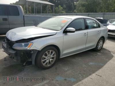 2012 Volkswagen JETTA SE, silver — VIN 3VWDP7AJ2CM062074, Copart