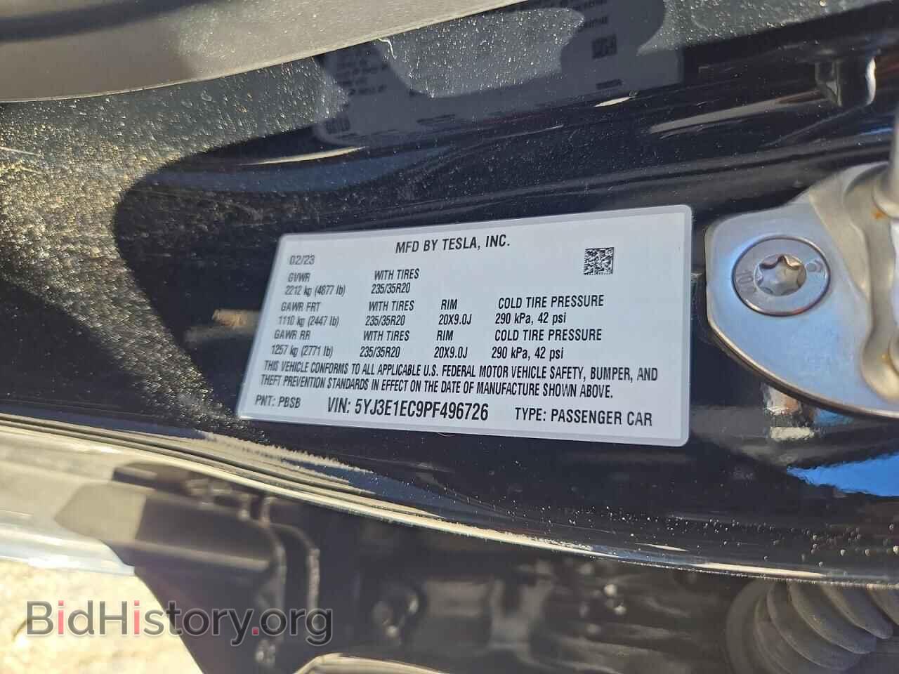 2023 TESLA MODEL 3 - VIN: 5YJ3E1EC9PF496726 - Фото 13