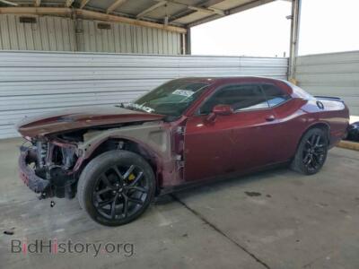 2019 Dodge CHALLENGER SXT, бордовый — VIN 2C3CDZAG2KH574703, Copart