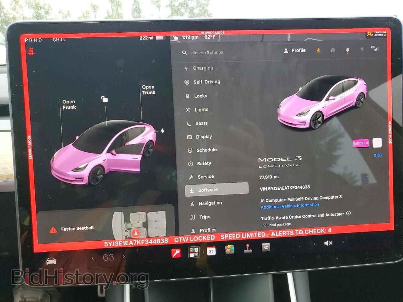 2019 TESLA MODEL 3 - VIN: 5YJ3E1EA7KF344838 - Фото 9