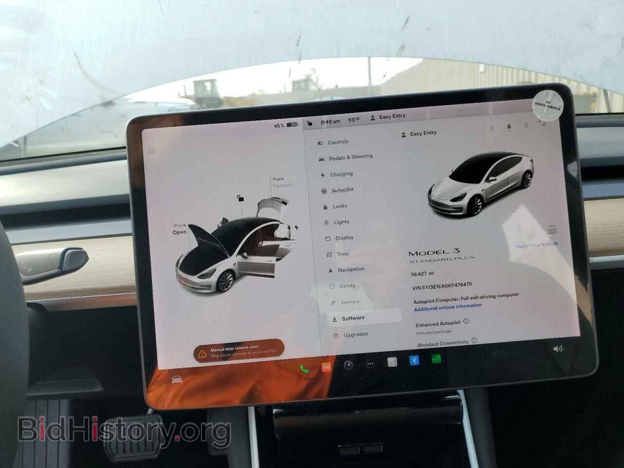 2019 TESLA MODEL 3 - VIN: 5YJ3E1EA0KF476470 - Photo 9