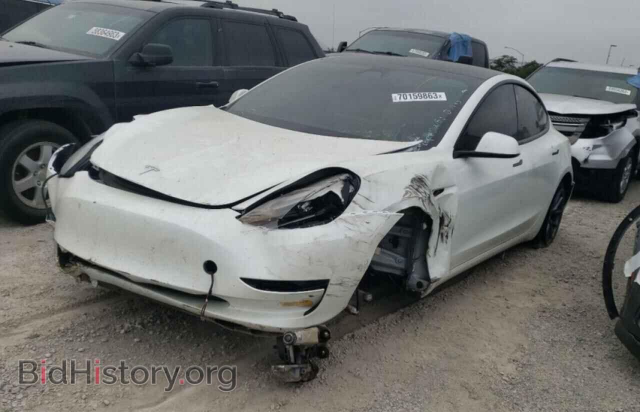 Photo 5YJ3E1EB7NF252092 - TESLA MODEL 3 2022
