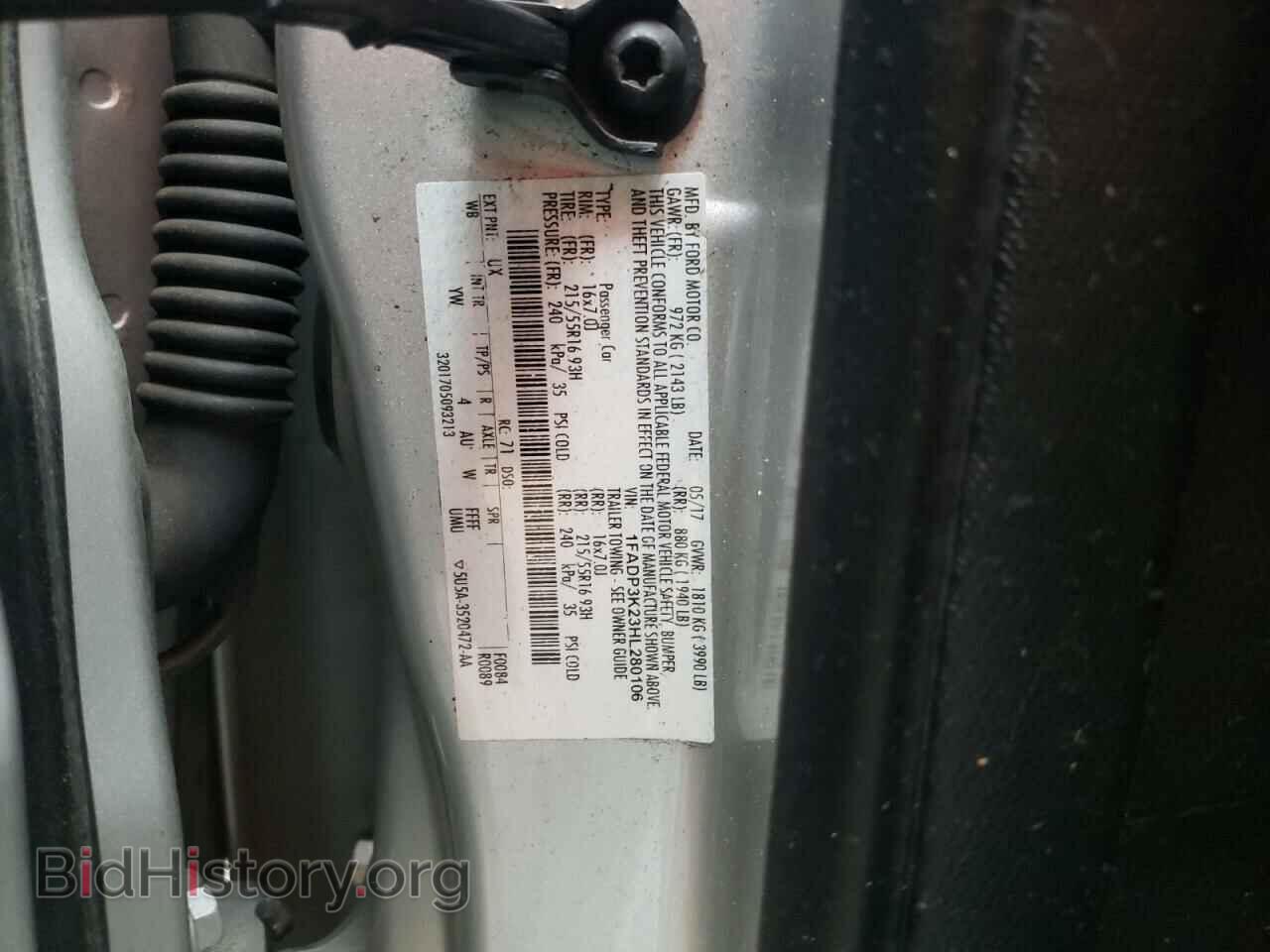 2017 FORD FOCUS - VIN: 1FADP3K23HL280106 - Photo 12