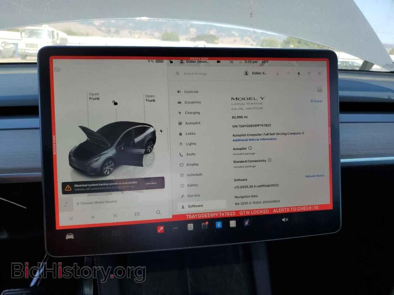 2023 TESLA MODEL Y - VIN: 7SAYGDEE6PF747823 - Фото 9