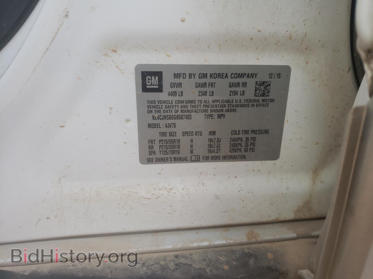 2016 BUICK ENCORE - VIN: KL4CJHSB6GB587403 - Photo 12