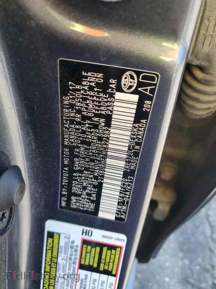 2017 TOYOTA COROLLA - VIN: 2T1BURHE7HC827982 - Фото 12