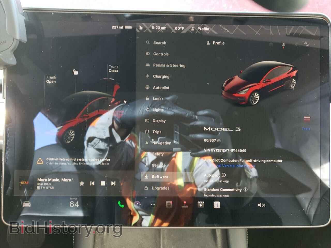 2022 TESLA MODEL 3 - VIN: 5YJ3E1EA7NF144949 - Фото 9