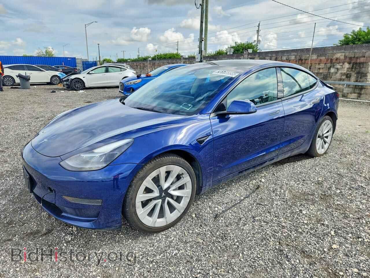 Photo 5YJ3E1EA1NF369898 - TESLA MODEL 3 2022