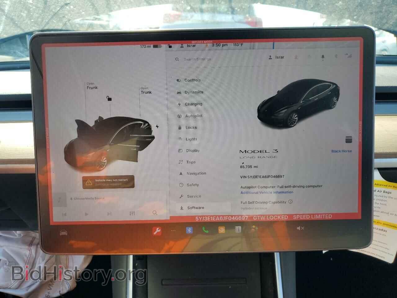 2018 TESLA MODEL 3 - VIN: 5YJ3E1EA6JF046697 - Фото 9