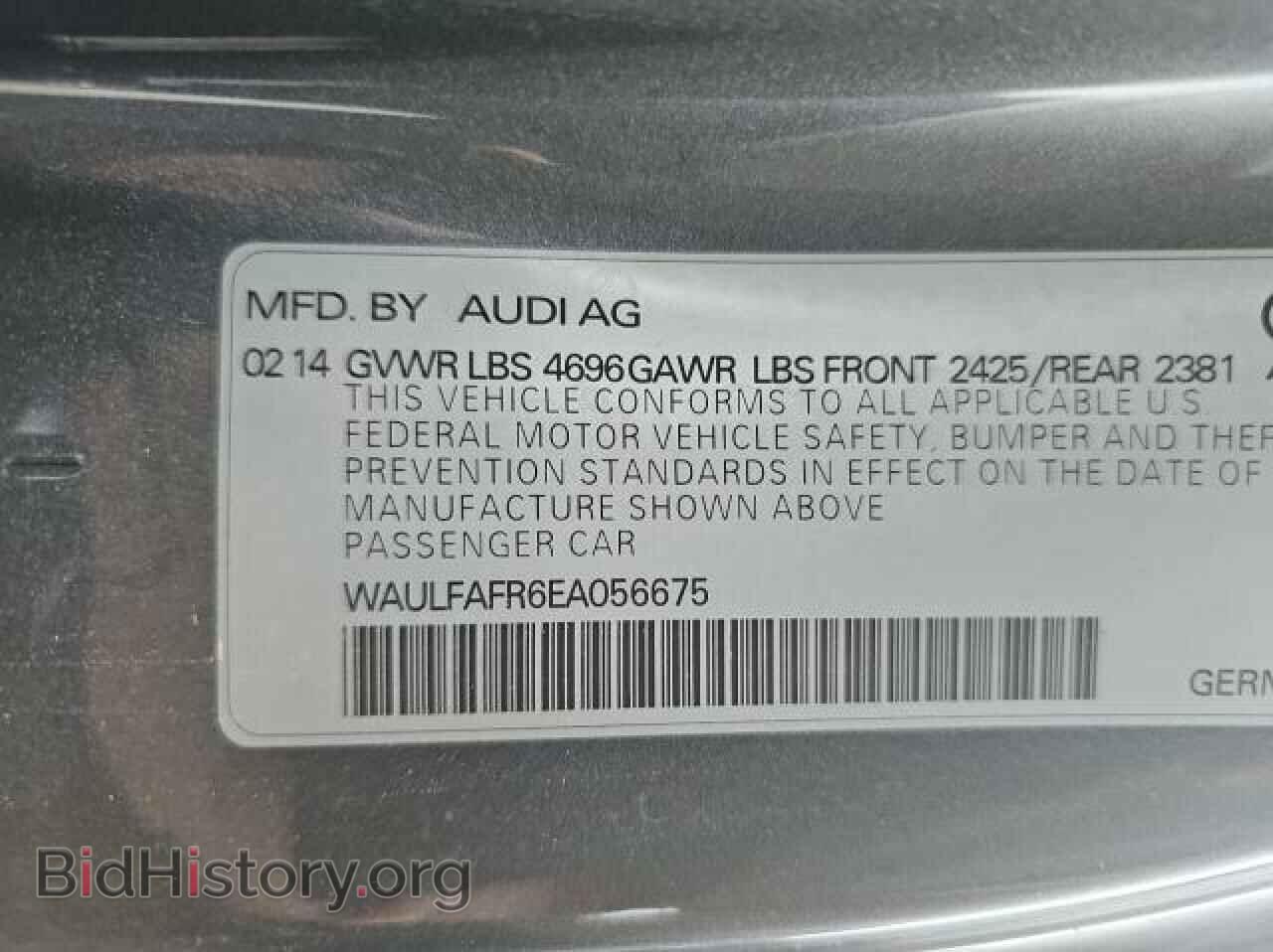 2014 AUDI A5 - VIN: WAULFAFR6EA056675 - Photo 10