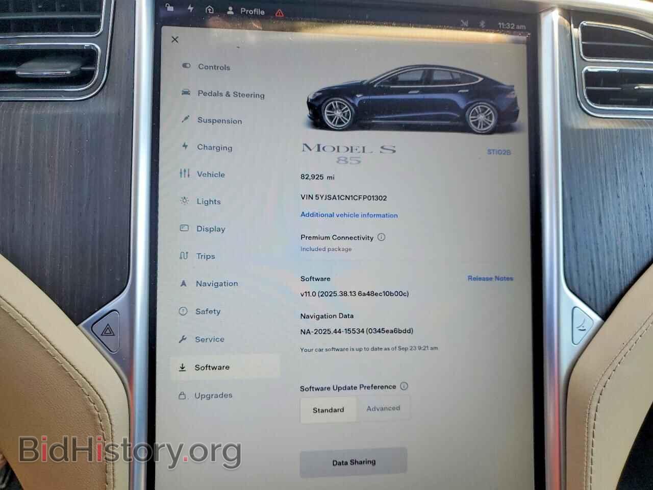 2012 TESLA MODEL S - VIN: 5YJSA1CN1CFP01302 - Photo 9