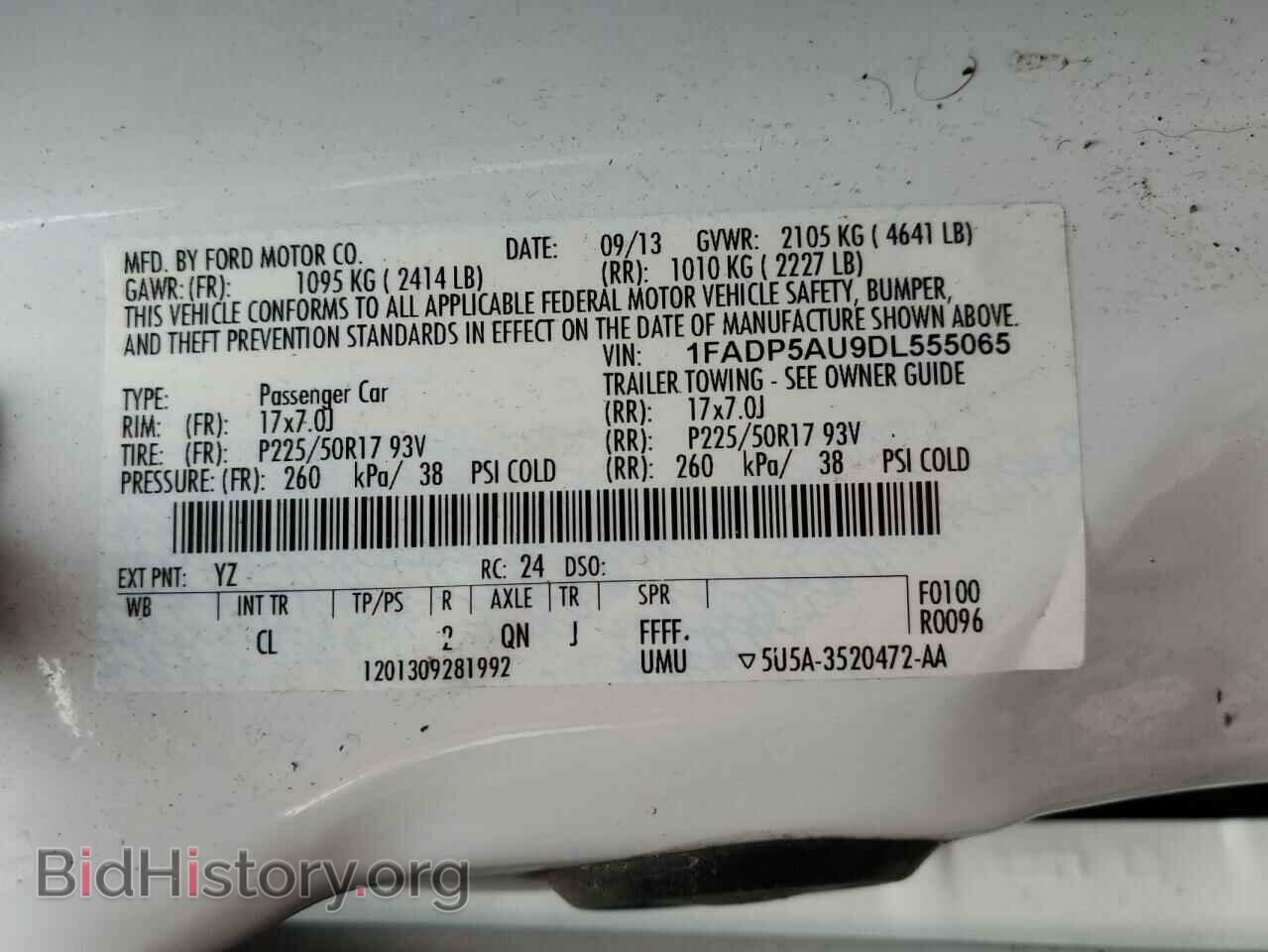 2013 FORD CMAX - VIN: 1FADP5AU9DL555065 - Фото 12