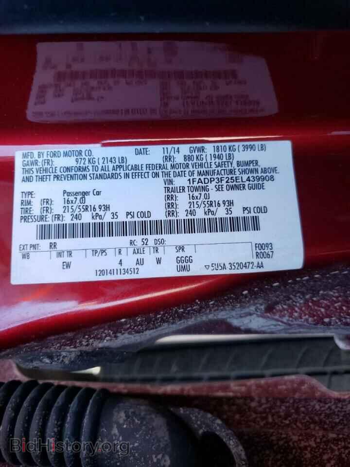 2014 FORD FOCUS - VIN: 1FADP3F25EL439908 - Photo 10