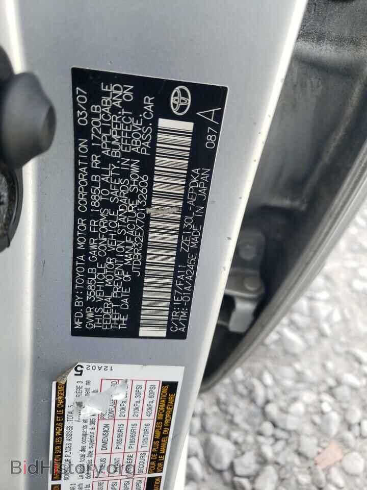 2007 TOYOTA COROLLA - VIN: JTDBR32EX70132606 - Фото 12