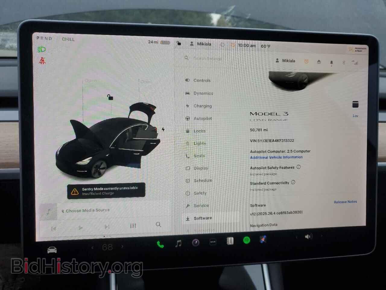 2019 TESLA MODEL 3 - VIN: 5YJ3E1EA4KF313322 - Фото 9