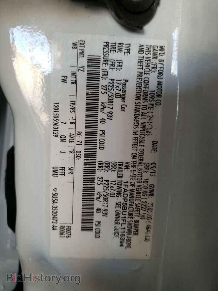 2015 FORD CMAX - VIN: 1FADP5BU1FL116394 - Фото 10