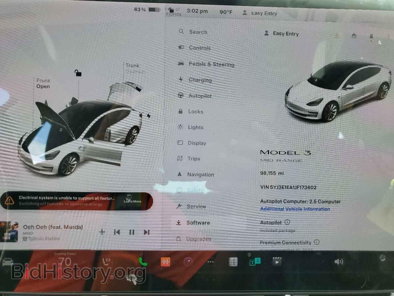 2018 TESLA MODEL 3 - VIN: 5YJ3E1EA1JF173602 - Photo 9