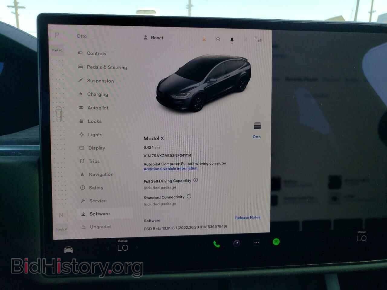 2022 TESLA MODEL X - VIN: 7SAXCAE53NF341114 - Photo 9