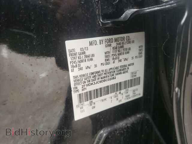 2013 FORD EDGE - VIN: 2FMDK3JC9DBC02082 - Photo 10