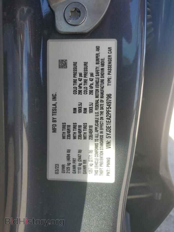 2023 TESLA MODEL 3 - VIN: 5YJ3E1EA2PF549796 - Photo 12