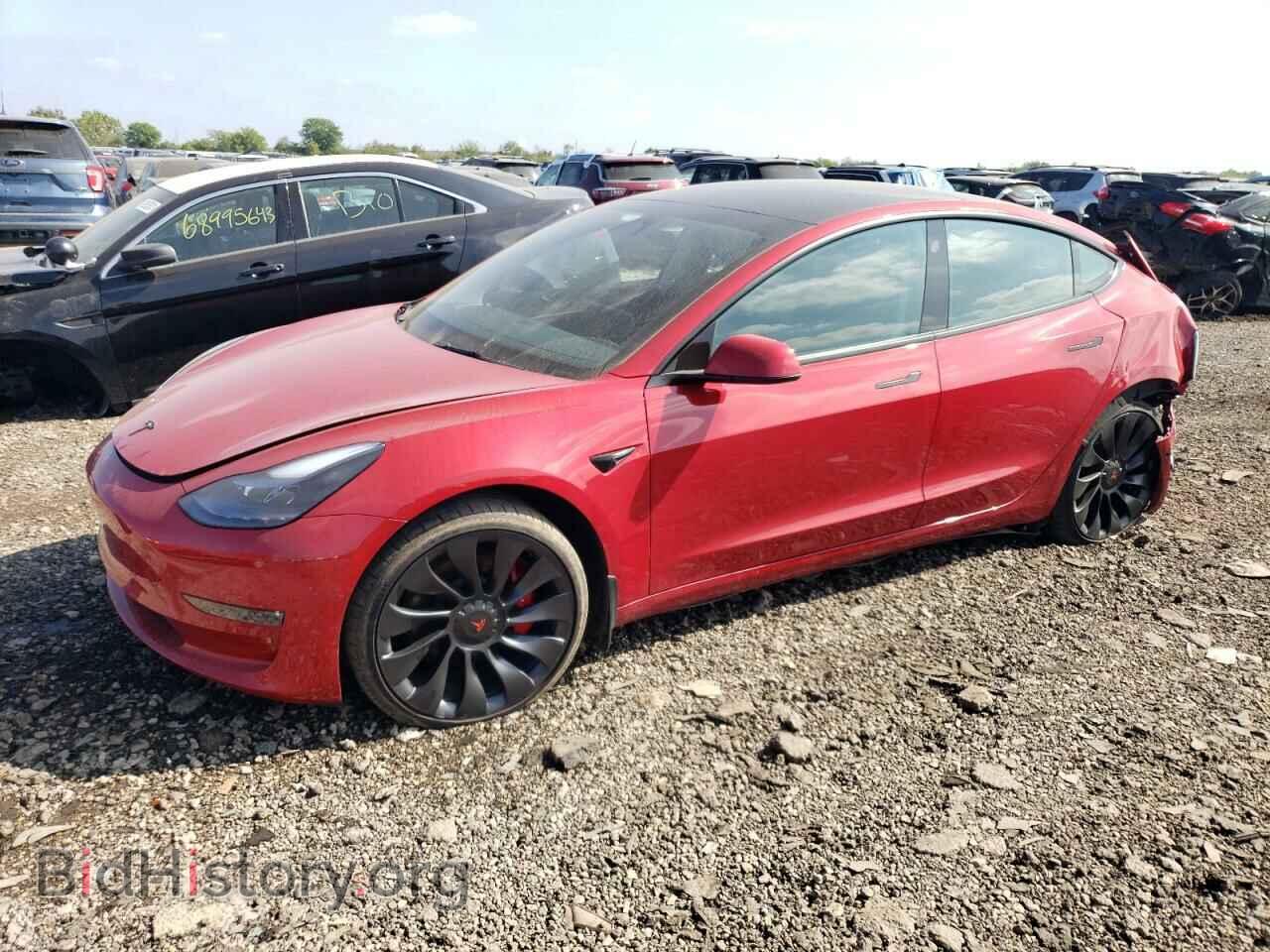 Photo 5YJ3E1EC6NF170900 - TESLA MODEL 3 2022