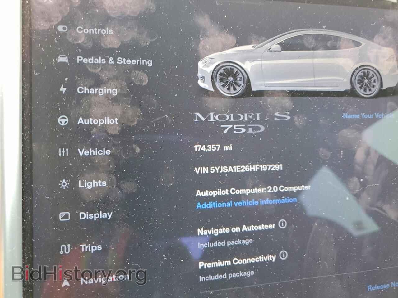 2017 TESLA MODEL S - VIN: 5YJSA1E26HF197291 - Photo 9