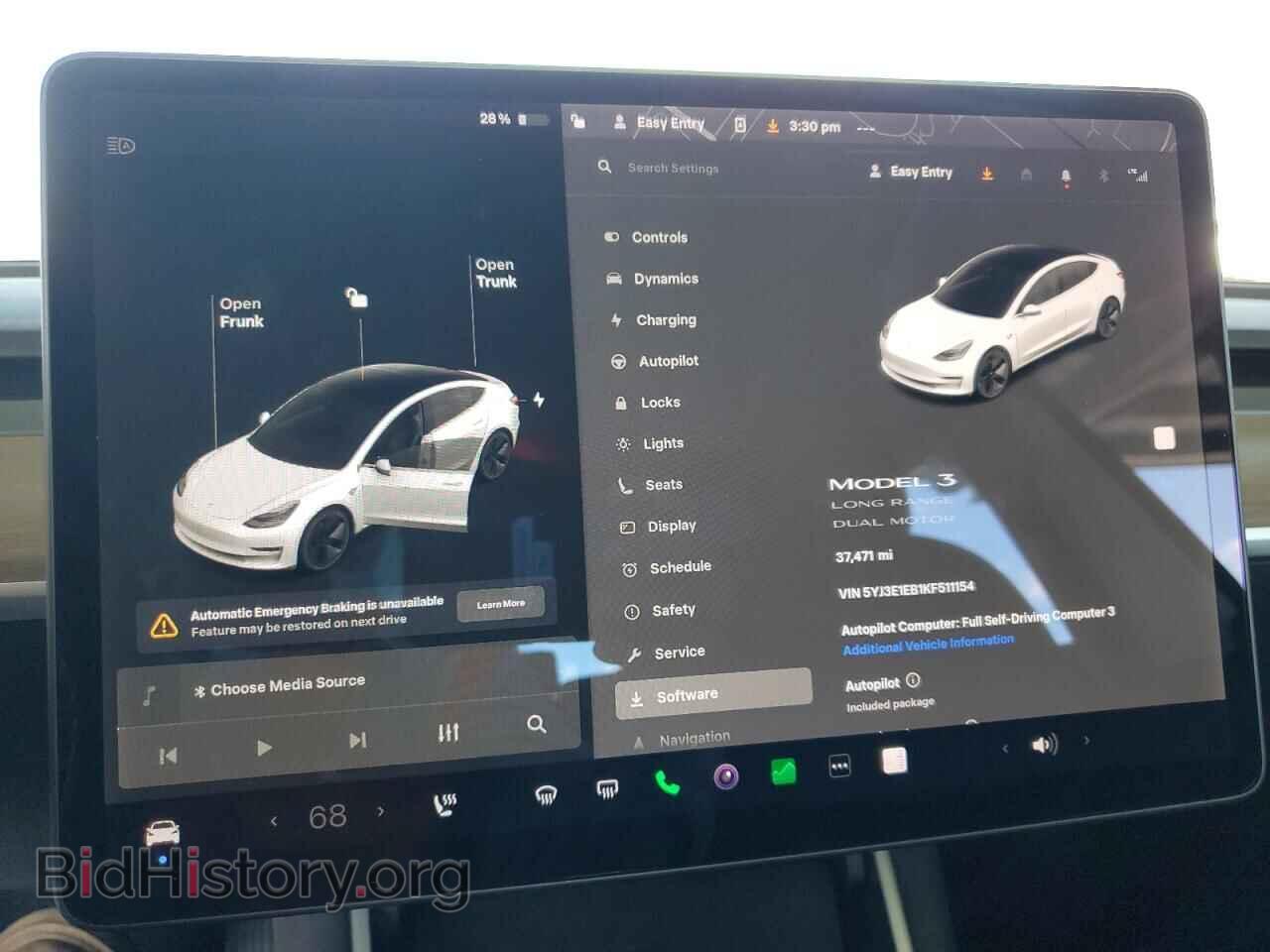 2019 TESLA MODEL 3 - VIN: 5YJ3E1EB1KF511154 - Photo 9