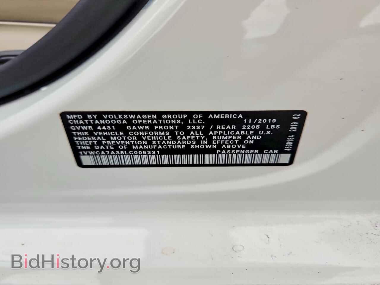 2020 VOLKSWAGEN PASSAT - VIN: 1VWCA7A38LC005331 - Photo 12