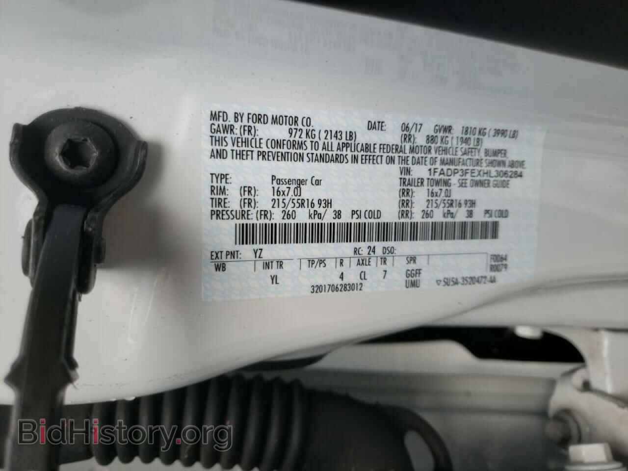 2017 FORD FOCUS - VIN: 1FADP3FEXHL306284 - Фото 10