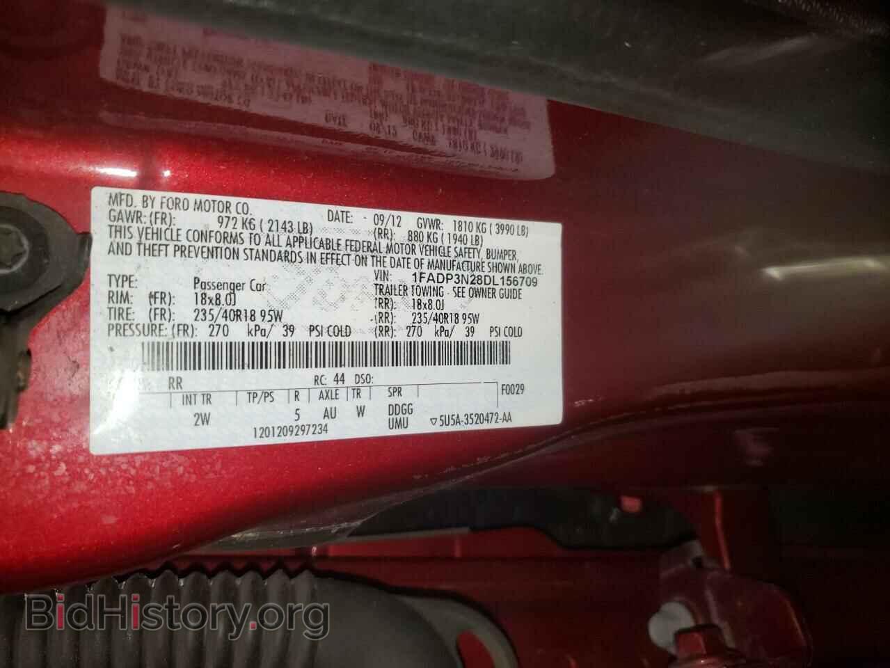 2013 FORD FOCUS - VIN: 1FADP3N28DL156709 - Фото 10