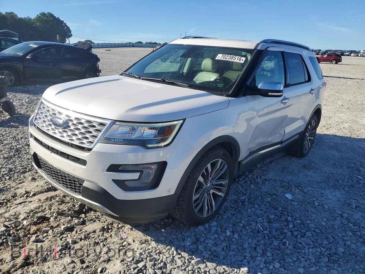 2017 Ford EXPLORER Platinum (VIN 1FM5K8HT8HGC08834) — фото 1 из 13, Copart, повреждение: бок