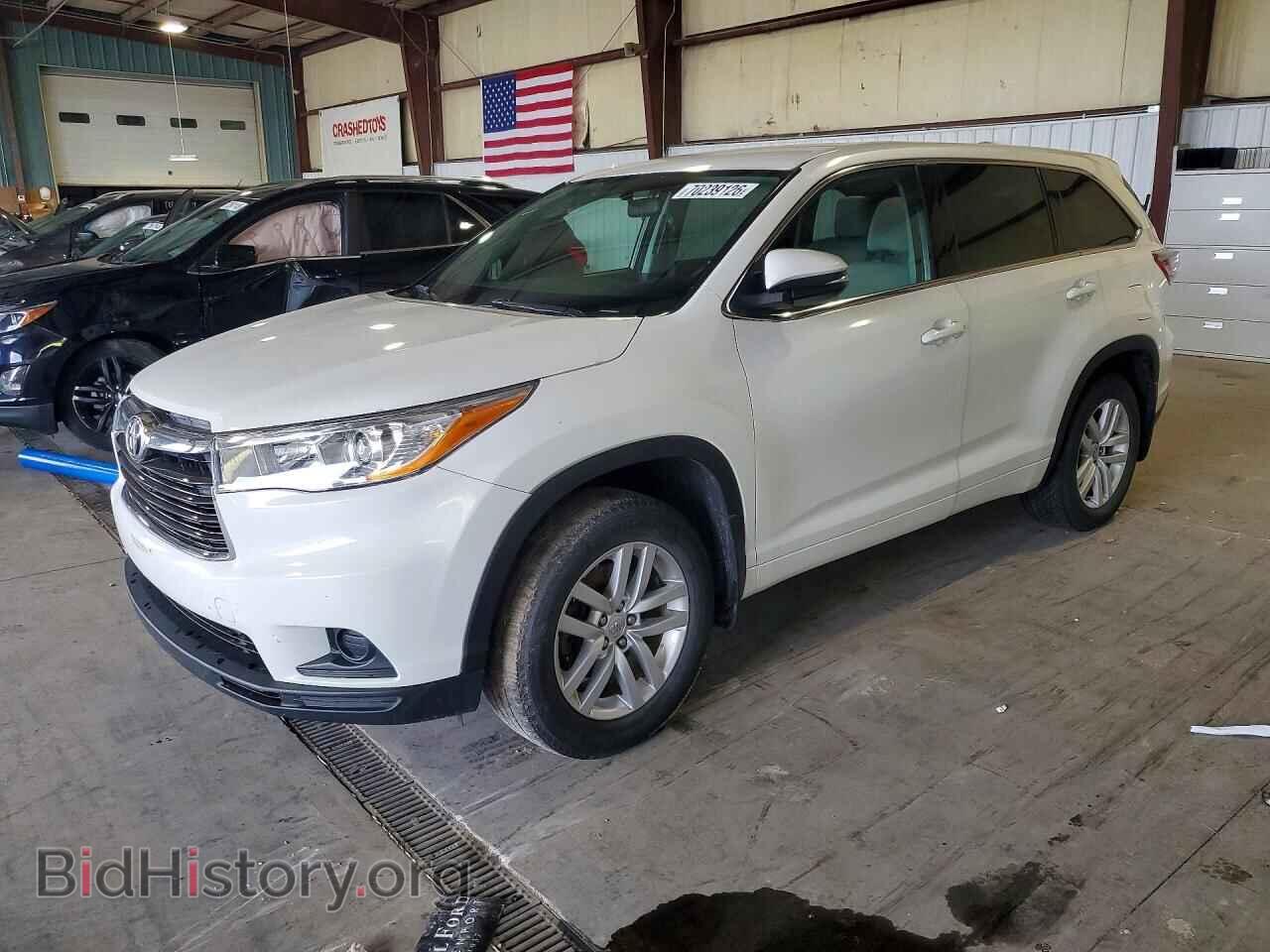 Фотография 5TDBKRFH4ES039070 - TOYOTA HIGHLANDER 2014