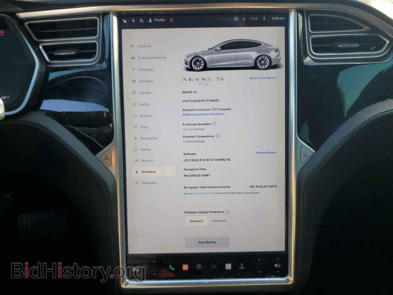 2017 TESLA MODEL S - VIN: 5YJSA1E16HF194432 - Photo 9