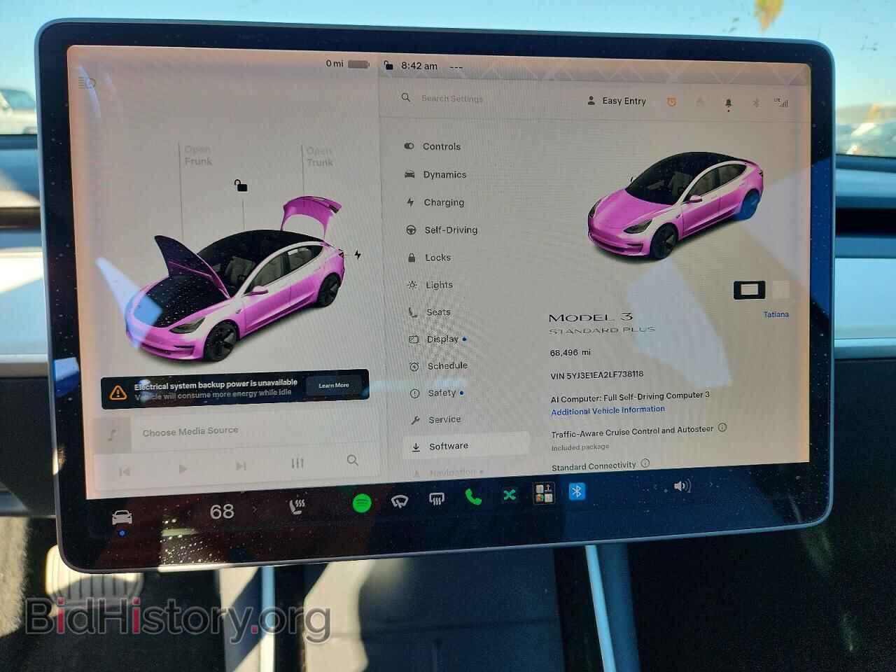 2020 TESLA MODEL 3 - VIN: 5YJ3E1EA2LF738118 - Photo 9