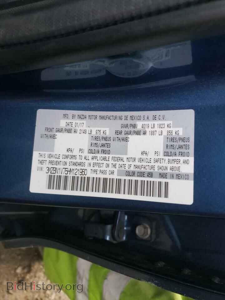 2017 MAZDA 3 - VIN: 3MZBN1V75HM121960 - Фото 10