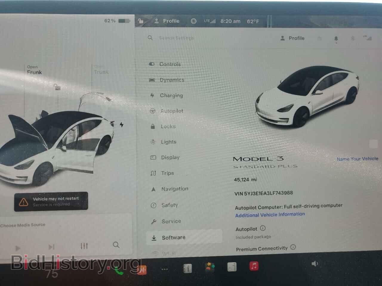 2020 TESLA MODEL 3 - VIN: 5YJ3E1EA3LF743988 - Фото 9