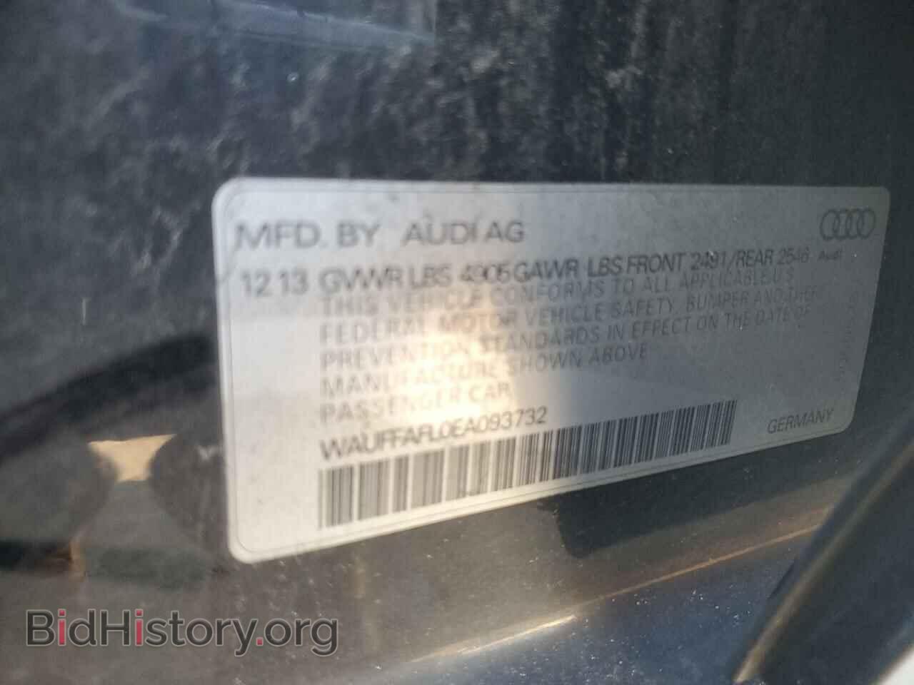 2014 AUDI A4 - VIN: WAUFFAFL0EA093732 - Фото 12
