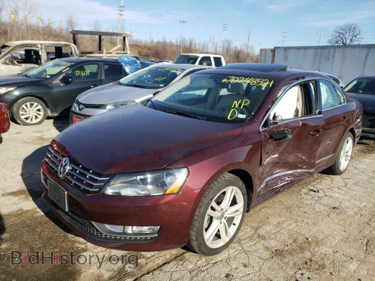 2013 VOLKSWAGEN PASSAT - VIN: 1VWCN7A32DC036659 - Фото 2