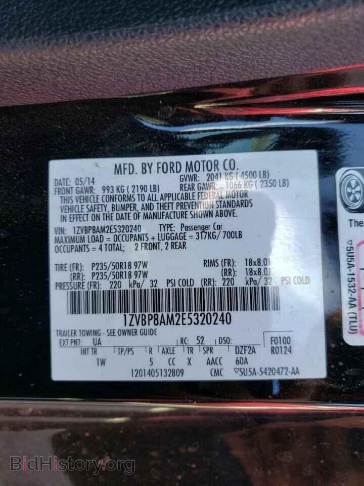 2014 FORD MUSTANG - VIN: 1ZVBP8AM2E5320240 - Фото 10
