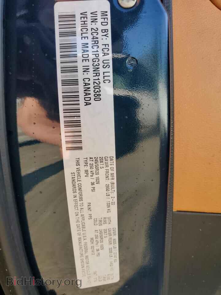 2022 CHRYSLER PACIFICA - VIN: 2C4RC1PG3NR120380 - Photo 15
