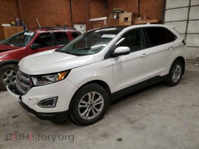 2015 Ford EDGE EDGE SEL, белый — VIN 2FMPK4J98FBB01903, Copart