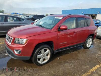 2014 Jeep COMPASS Latitude, красный — VIN 1C4NJCEA0ED822982, Copart