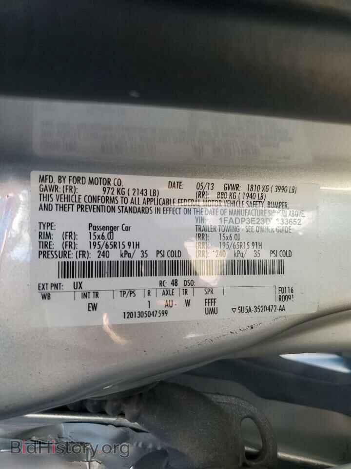 2013 FORD FOCUS - VIN: 1FADP3E23DL333652 - Фото 13