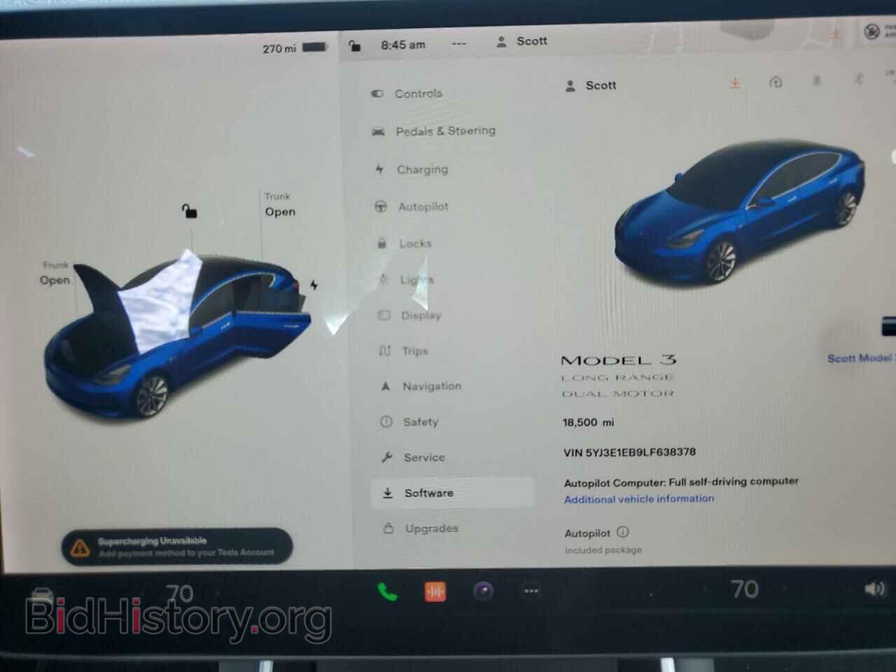 2020 TESLA MODEL 3 - VIN: 5YJ3E1EB9LF638378 - Photo 4