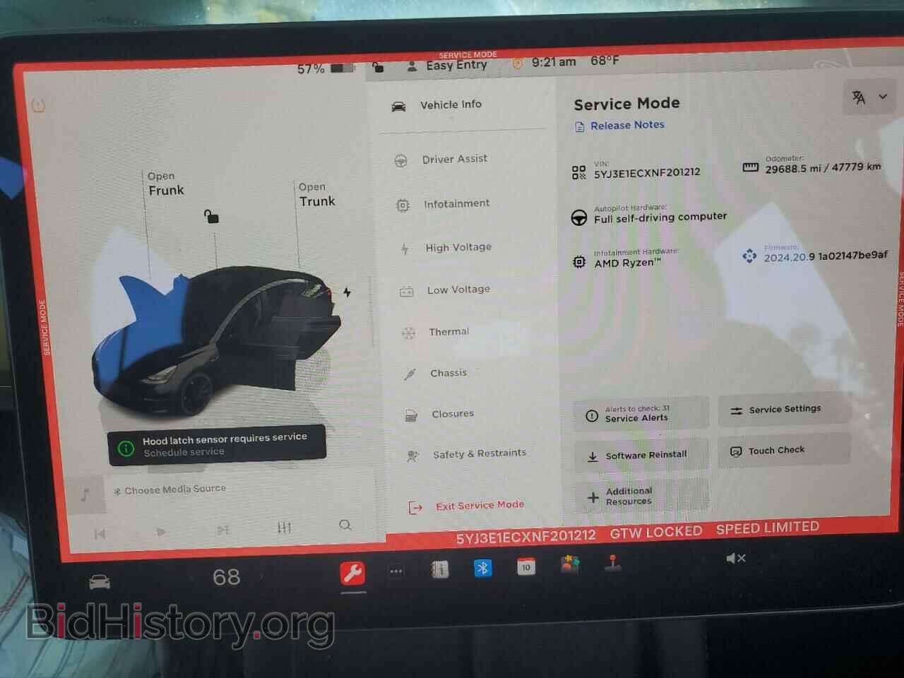 2022 TESLA MODEL 3 - VIN: 5YJ3E1ECXNF201212 - Фото 9