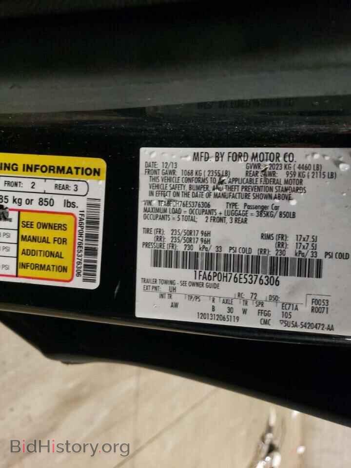 2014 FORD FUSION - VIN: 1FA6P0H76E5376306 - Фото 10