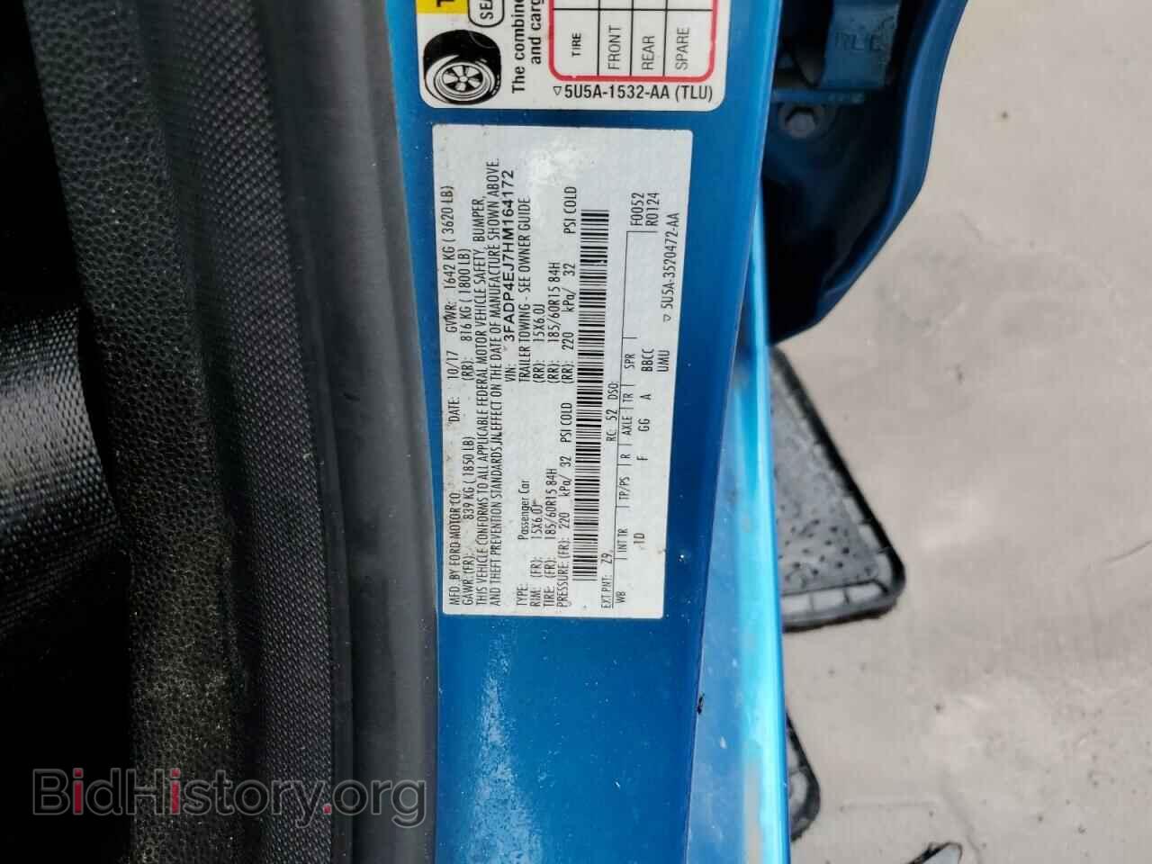 2017 FORD FIESTA - VIN: 3FADP4EJ7HM164172 - Фото 13
