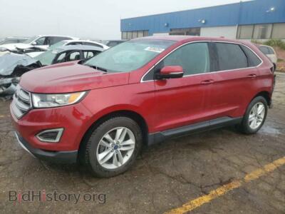 2015 Ford EDGE SEL, красный — VIN 2FMTK3J94FBB72671, Copart